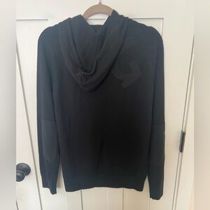 G/Fore Men’s Black 100% Wool Hoodie sweater Size Medium